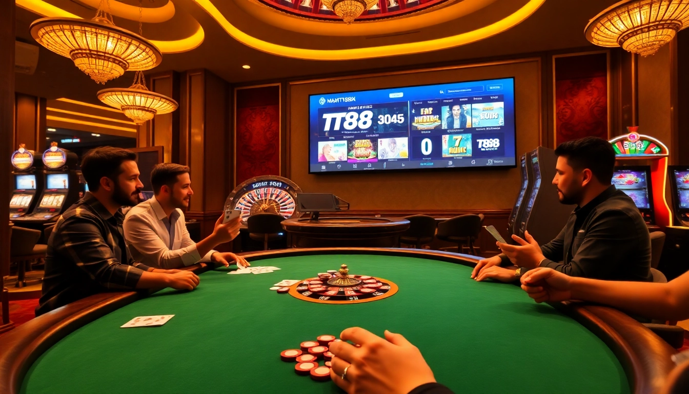 Engage in thrilling games at tt88.gr.com with live poker and vibrant slot machines.
