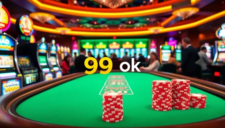 Win big at 99ok casino with an exciting poker game and vibrant slot machines.