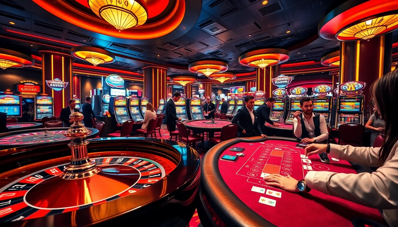 Action-packed casino scene showcasing excitement and strategy at MB66 poker tables.