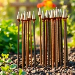 יתד אנקור מוצג בהקשר גינה צבעונית המדגיש עמידות ועיצוב