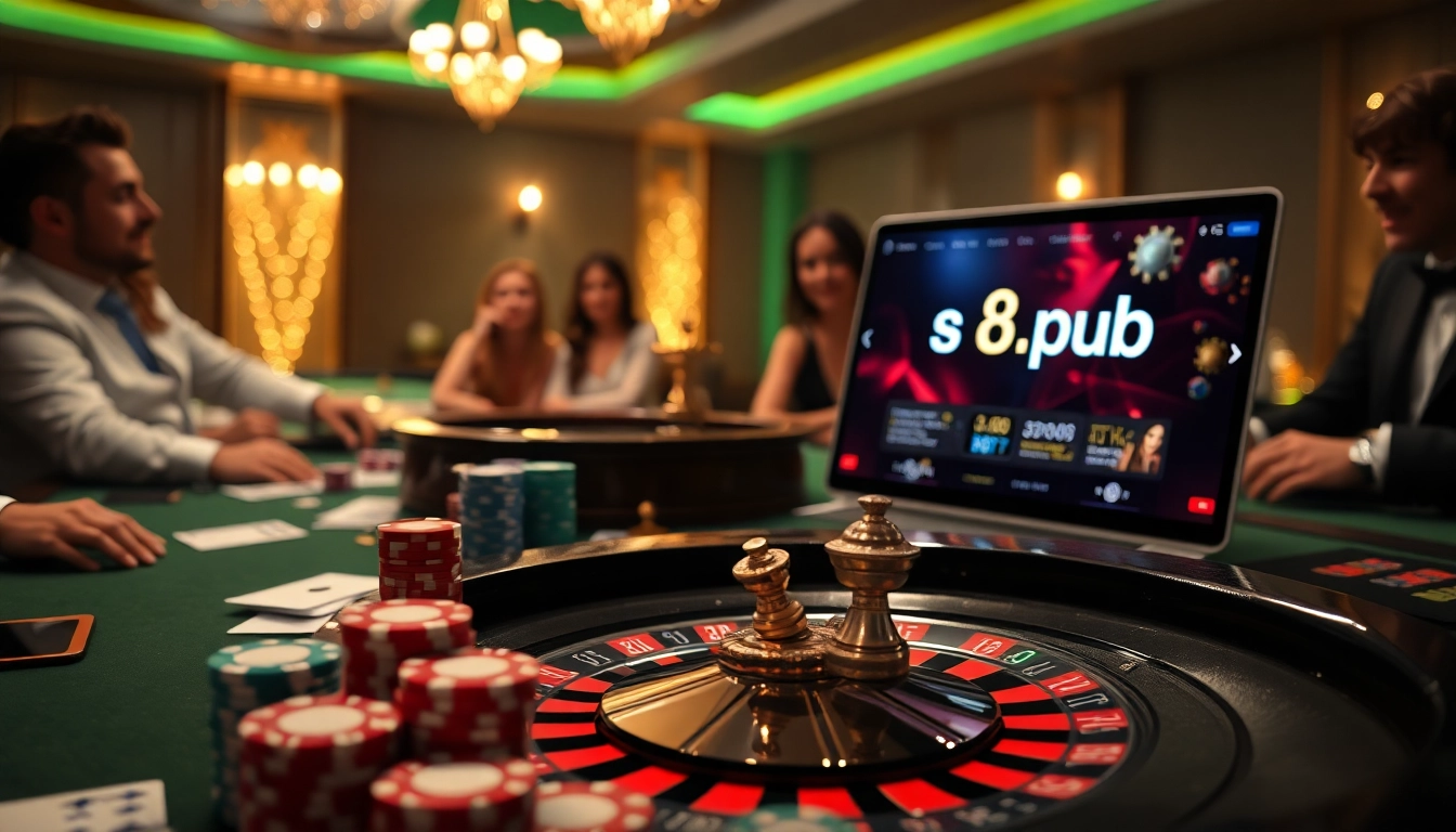 Experience the excitement of s8.pub casino gameplay with vibrant tables and dynamic players.