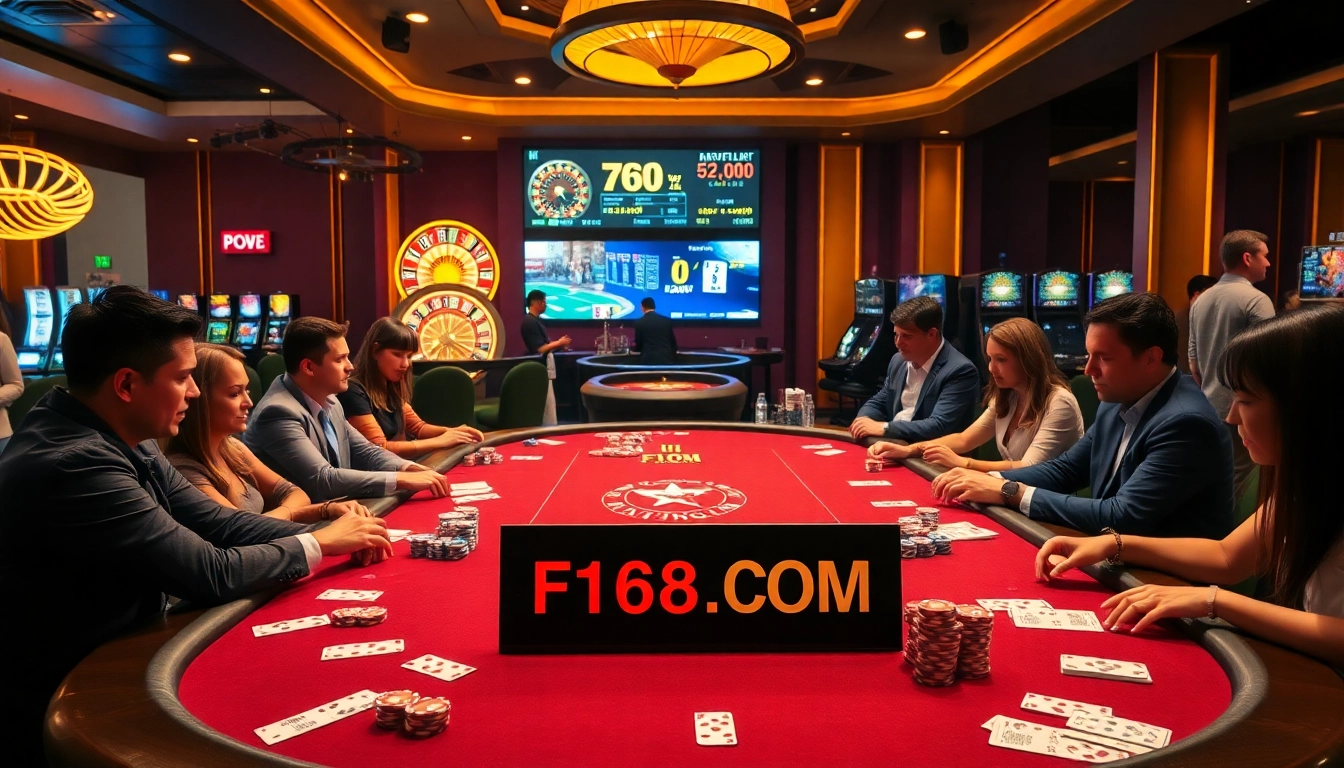 Experience the thrill of gambling with excitement at F168.COM casino atmosphere.