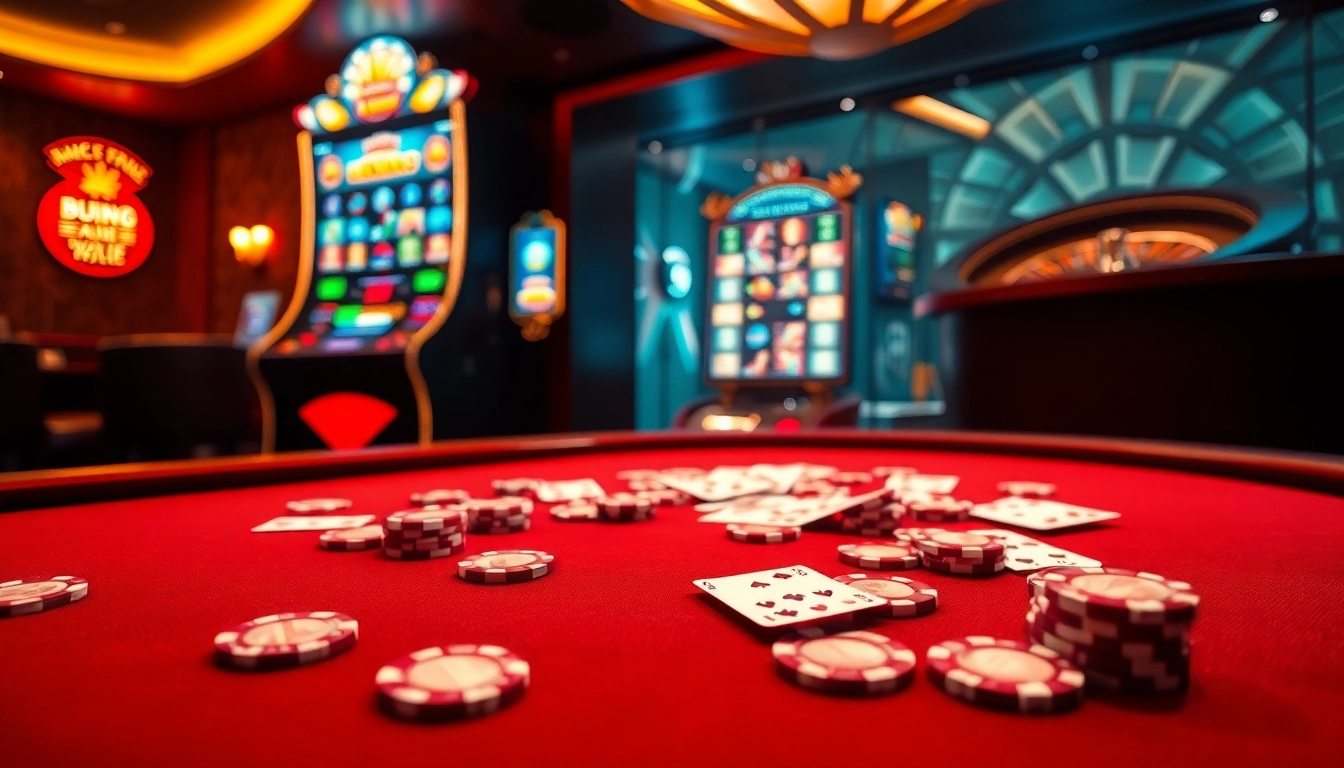 Experience thrilling games at https://luck8.media/, showcasing poker excitement with elegant chips and cards.